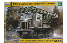 Zvezda Truck Ztz-5 Ct3-5 Cingolato Soviet Artillery Tractor Military Katuusha 1944 1:35 /