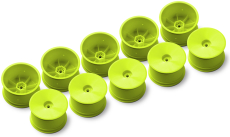 Zadní aerodisk 2WD/4WD s 12mm IFMAR - tvrdý, žlutá (10 ks)