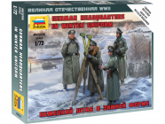 Zvezda figurky - německé velitelství WW2 zima (1:72)
