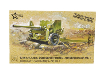 Zvezda Krupp British Anti Tank Gun Military 1:35 /