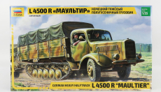 Zvezda Mercedes benz L4500f Cingolato Truck Maultier Military 1944 1:35 /