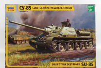 Zvezda Samohodnaya-ustanovka Su-85 Soviet Tank Destroyer 1943 1:35 /