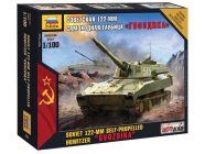 Zvezda Snap Kit - 2S1 Gvozdika 122mm (1:100)