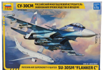 Zvezda Sukhoi Su-30sm Flanker C Aircraft - Caccia Bombardiere 1:72 Military