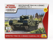 Zvezda Tank Mk.iv Churchill Military 1945 1:100 /
