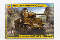 Zvezda Tank Sherman M4a3 Military 1944 1:35 /
