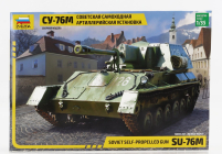 Zvezda Tank Su-76m Soviet Self Propelled Gun Tank Military 1945 1:35 /