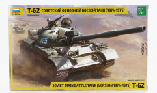 Zvezda Tank T-62 Soviet Main Battle Tank Military 1974 1:35 /