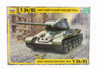 Zvezda Tank T34/85 Soviet Medium Military 1:35 /