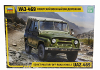 Zvezda UAZ 469 Soft-top Soviet Military 1975 1:35 /