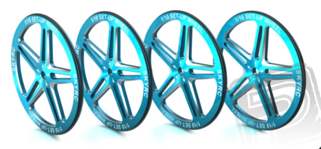 1/10 Set-up Wheel (Blue)