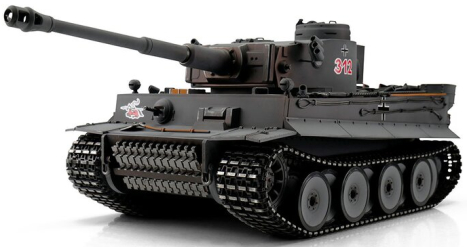 RC tank Tiger I 1:16 raná verze BB, šedá