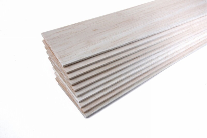 1000x100mm balsa - 6,0mm, 1 ks. - STANDARD