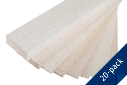 100x10cm Balsa 6 mm standard (balení 20 ks)