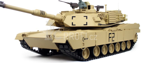 BAZAR - RC tank M1A2 Abrams 1:16 BB, písková
