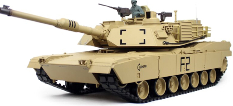 RC tank M1A2 Abrams 1:16 BB, písková