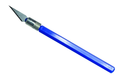 12041 Nůž PRO GRIP #4, blisrt, modrý, 1 ks.