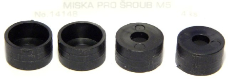 1414 miska pro šroub M5, 4ks