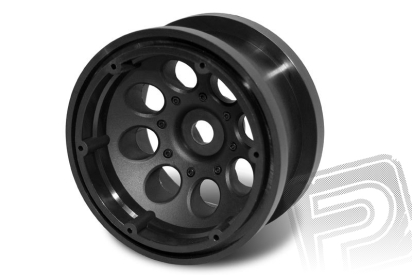 2.2 8 Hole Beadlocks disky, černé (2 ks.)