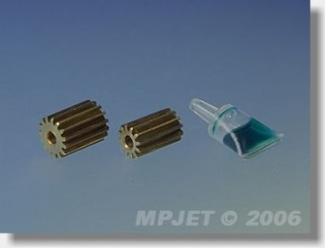 20450 Pastorek 11 zubů, otvor 2mm modul 0,4