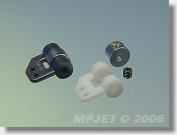 2260W Ovládací páka náhonu křidélek pr.2mm Bílá 2 ks
