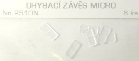 2510 ohýbací závěs micro, 6ks