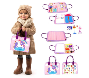 2Kids Toys Senzorická busy kniha Jedonorožec 2