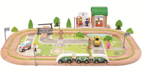 2Kids Toys Vláčkodráha Vesnice 110 dílů