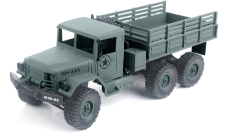 RC auto US Vojenský truck, šedá