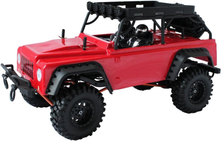 RC auto DF-4S crawler, červená
