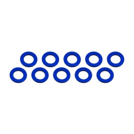3x6x0,5mm alu podložky modré (10 ks.)