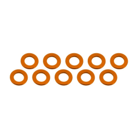 3x6x0,5mm alu podložky oranžové (10 ks.)