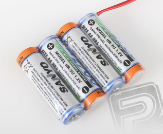 4.8V 2700AA Sanyo RX 4čl. přijímačový (plochý)