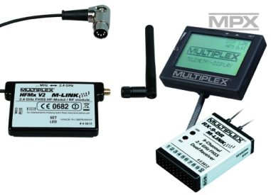 45661 Combo HFMx V2 M-LINK s přij. RX-9DR M-LINK a telemetr. displejem