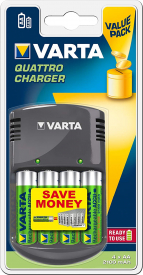 VARTA Quattro charger + 4xAA 2100 mAh