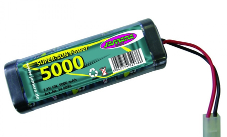 9,6V/5000mAh DEAN T-plug AKU PACK Super Sun Power 