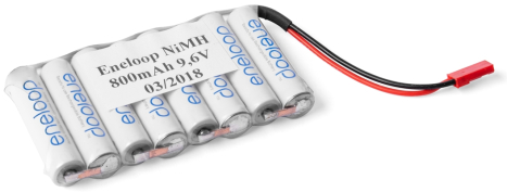9.6V 800 AAA ENELOOP Sanyo RX 8čl. přijímačový (plochý)