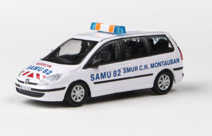 Abrex Cararama 1:72 - Junior Rescue Series, Peugeot 807 (SAMU)