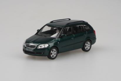 Abrex Škoda Fabia II Combi (2007) 1:43 - Zelená Amazonian Metalíza