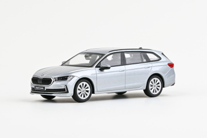 Abrex Škoda Superb IV Combi (2023) 1:43 - Stříbrná Pebble Metalíza