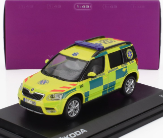 Abrex Škoda Yeti Suv Facelift (restyling) Ambulance 2013 1:43 Žlutá Zelená