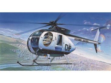 Academy Hughes 500D Police Helicopter (1:48)