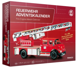 Adventní kalendář Mercedes-Benz hasičské auto se zvukem 1:43