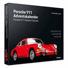 Adventní kalendář Porsche 911 se zvukem 1:43, červená