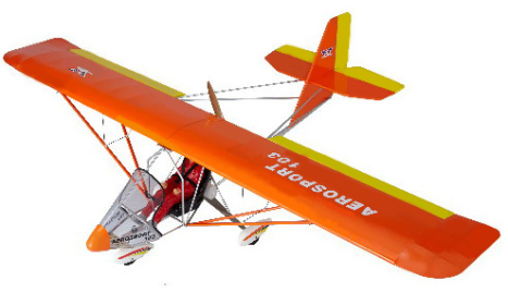 RC letadlo Aerosport 103 1:3 2.4m ARF, oranžová