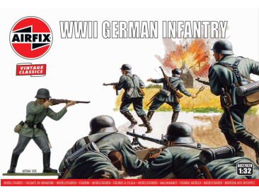 Airfix figurky - WIWII German Infantry (1:32) (Vintage)