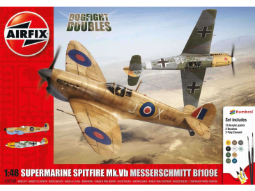 Airfix Supermarine Spitfire MkVb, Messerschmitt BF109E (1:48)