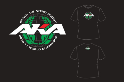 AKA IFMAR WORLD CHAMPIONS tričko černé (XXL) - HANES TAGLESS