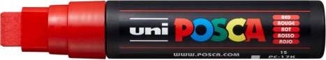 Akrylový popisovač UNI POSCA PC-17K 15mm - červená