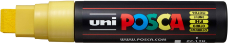 Akrylový popisovač UNI POSCA PC-17K 15mm - žlutá